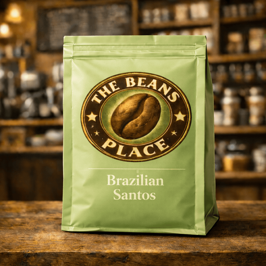 Brazilian Santos product bag from The Beans Place