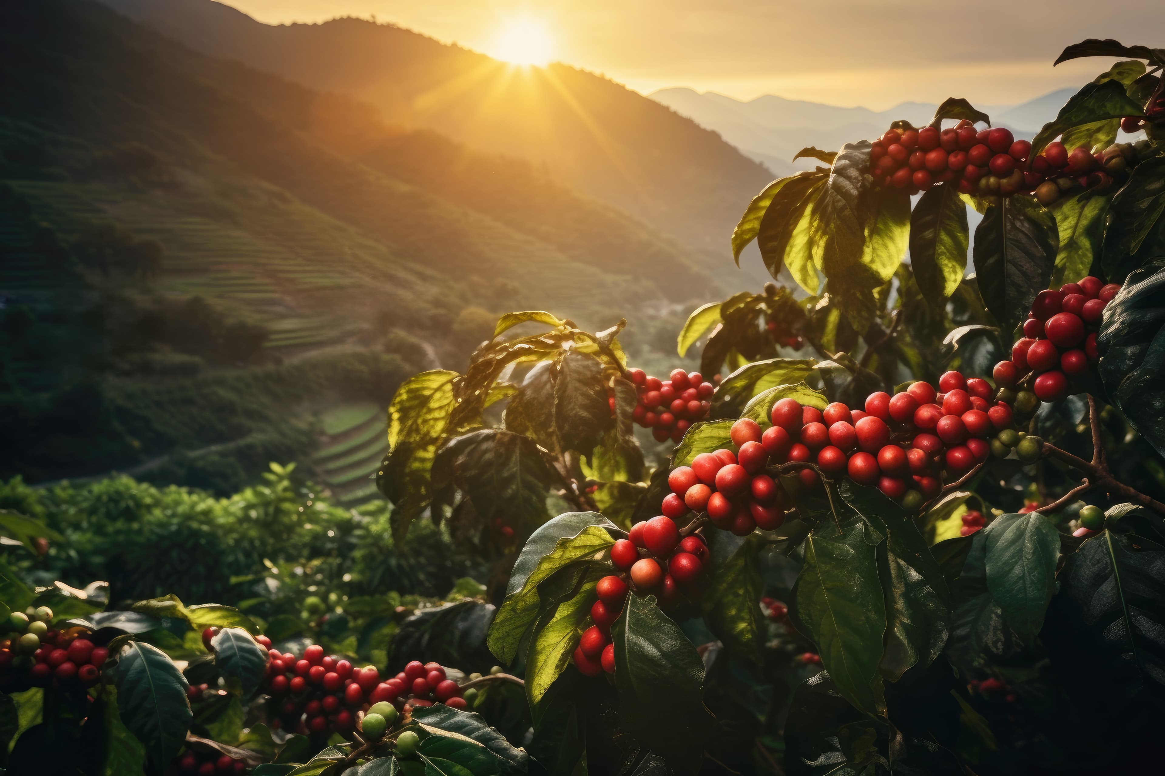 Coffee plants used in The Beans Place visuals