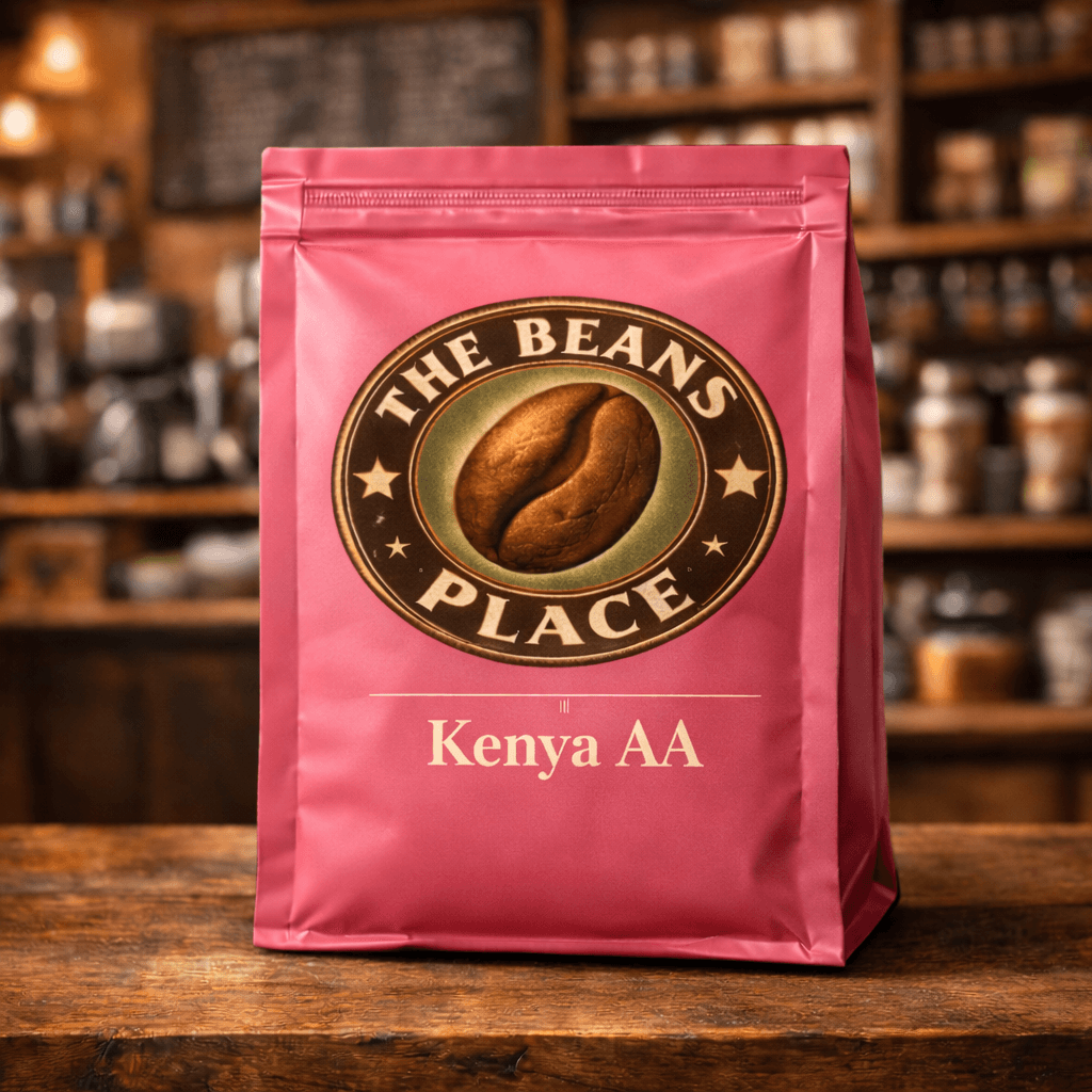 Kenya AA product bag from The Beans Place
