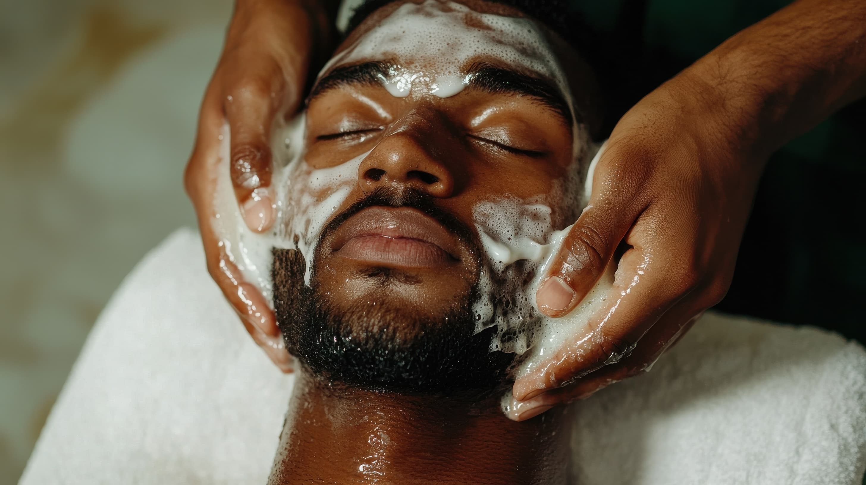 Barbershop interior style and atmosphere image